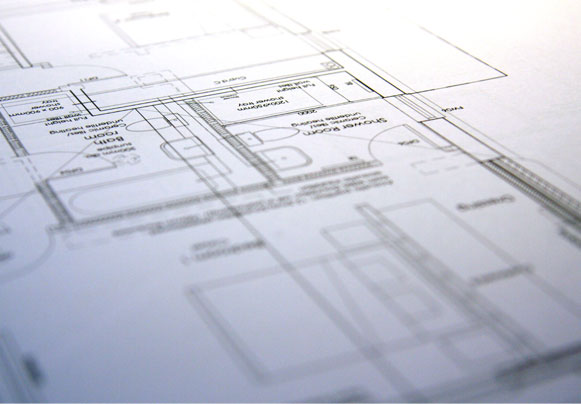 A photo of a blueprint